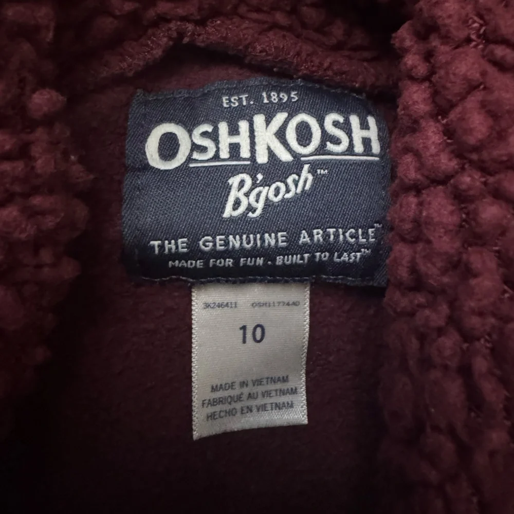 OshKosh B'gosh Burgundy Fleece Jacket